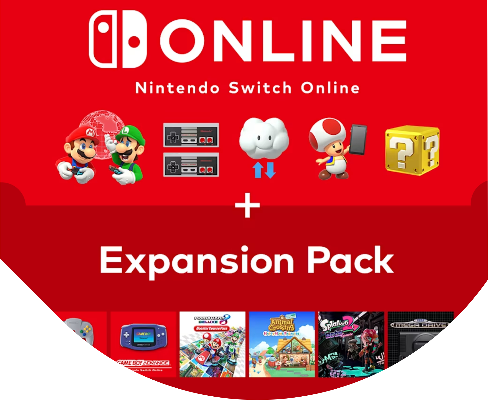 اشتراک 12 ماهه Nintendo Online + Expansion Pack